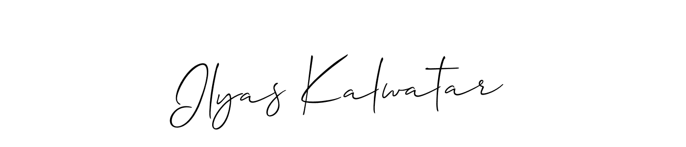 Make a short Ilyas Kalwatar signature style. Manage your documents anywhere anytime using Allison_Script. Create and add eSignatures, submit forms, share and send files easily. Ilyas Kalwatar signature style 2 images and pictures png