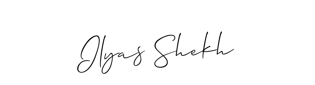 Make a beautiful signature design for name Ilyas Shekh. Use this online signature maker to create a handwritten signature for free. Ilyas Shekh signature style 2 images and pictures png