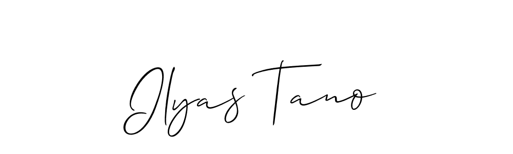 Once you've used our free online signature maker to create your best signature Allison_Script style, it's time to enjoy all of the benefits that Ilyas Tano name signing documents. Ilyas Tano signature style 2 images and pictures png