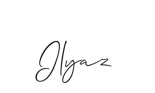 Best and Professional Signature Style for Ilyaz. Allison_Script Best Signature Style Collection. Ilyaz signature style 2 images and pictures png