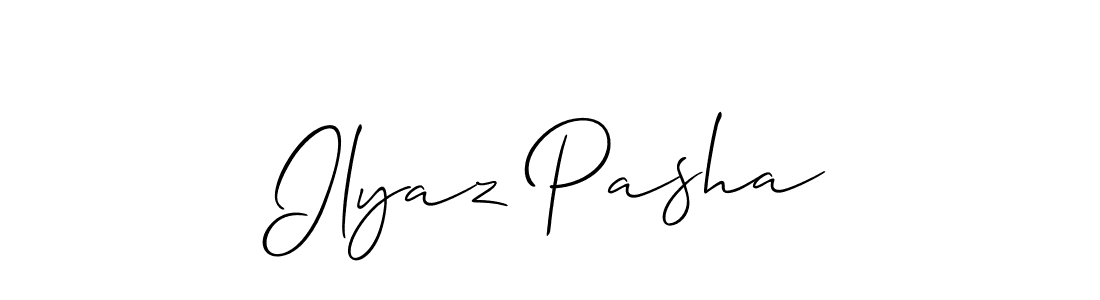 How to make Ilyaz Pasha name signature. Use Allison_Script style for creating short signs online. This is the latest handwritten sign. Ilyaz Pasha signature style 2 images and pictures png