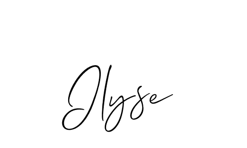 Make a beautiful signature design for name Ilyse. With this signature (Allison_Script) style, you can create a handwritten signature for free. Ilyse signature style 2 images and pictures png