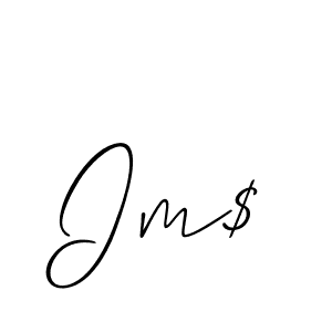 if you are searching for the best signature style for your name Im$. so please give up your signature search. here we have designed multiple signature styles  using Allison_Script. Im$ signature style 2 images and pictures png