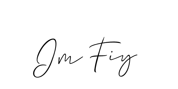 Once you've used our free online signature maker to create your best signature Allison_Script style, it's time to enjoy all of the benefits that Im Fiy name signing documents. Im Fiy signature style 2 images and pictures png