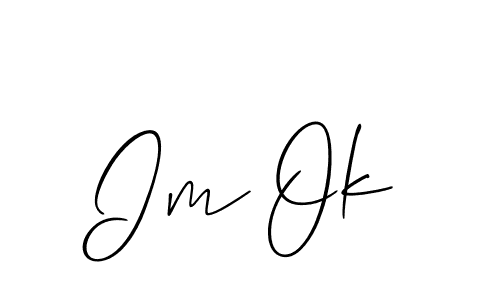 Make a beautiful signature design for name Im Ok. With this signature (Allison_Script) style, you can create a handwritten signature for free. Im Ok signature style 2 images and pictures png