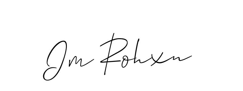 How to make Im Rohxn signature? Allison_Script is a professional autograph style. Create handwritten signature for Im Rohxn name. Im Rohxn signature style 2 images and pictures png