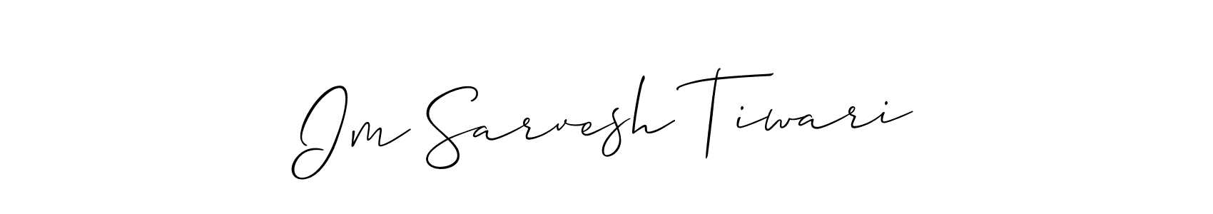 Similarly Allison_Script is the best handwritten signature design. Signature creator online .You can use it as an online autograph creator for name Im Sarvesh Tiwari. Im Sarvesh Tiwari signature style 2 images and pictures png