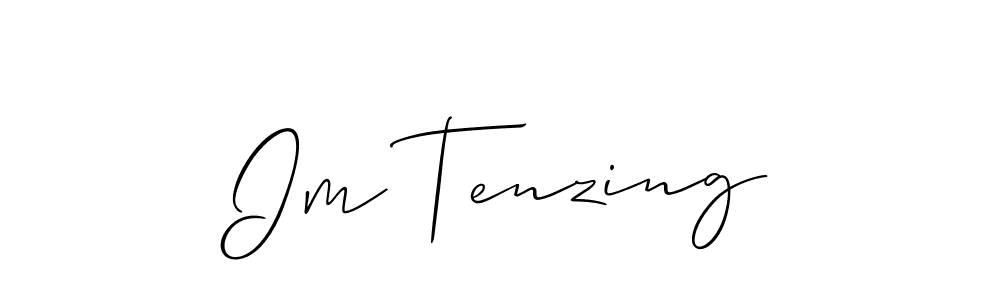 if you are searching for the best signature style for your name Im Tenzing. so please give up your signature search. here we have designed multiple signature styles  using Allison_Script. Im Tenzing signature style 2 images and pictures png