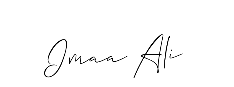 Imaa Ali stylish signature style. Best Handwritten Sign (Allison_Script) for my name. Handwritten Signature Collection Ideas for my name Imaa Ali. Imaa Ali signature style 2 images and pictures png