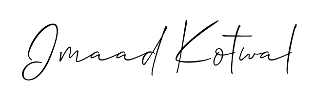 The Allison_Script font gives name Imaad Kotwal a signature that looks effortless yet distinguished. Download high-res PNG instantly. Imaad Kotwal signature style 2 images and pictures png