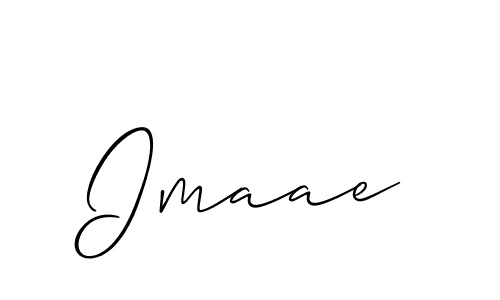 Create a beautiful signature design for name Imaae. With this signature (Allison_Script) fonts, you can make a handwritten signature for free. Imaae signature style 2 images and pictures png