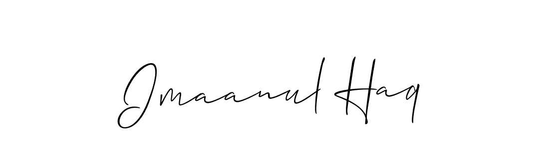 Imaanul Haq stylish signature style. Best Handwritten Sign (Allison_Script) for my name. Handwritten Signature Collection Ideas for my name Imaanul Haq. Imaanul Haq signature style 2 images and pictures png