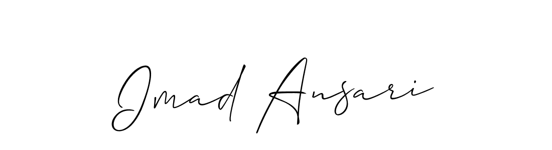 Check out images of Autograph of Imad Ansari name. Actor Imad Ansari Signature Style. Allison_Script is a professional sign style online. Imad Ansari signature style 2 images and pictures png