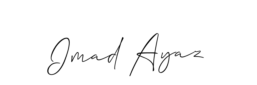 Best and Professional Signature Style for Imad Ayaz. Allison_Script Best Signature Style Collection. Imad Ayaz signature style 2 images and pictures png