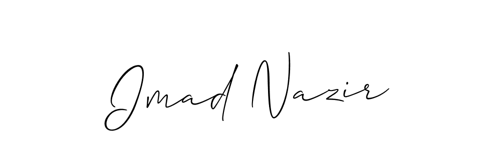 Here are the top 10 professional signature styles for the name Imad Nazir. These are the best autograph styles you can use for your name. Imad Nazir signature style 2 images and pictures png