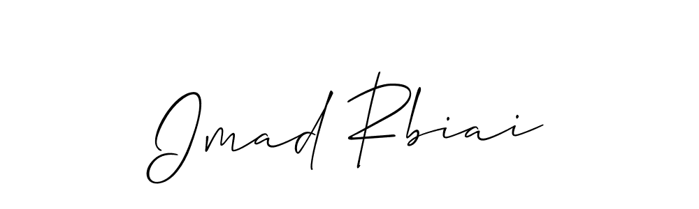 The best way (Allison_Script) to make a short signature is to pick only two or three words in your name. The name Imad Rbiai include a total of six letters. For converting this name. Imad Rbiai signature style 2 images and pictures png