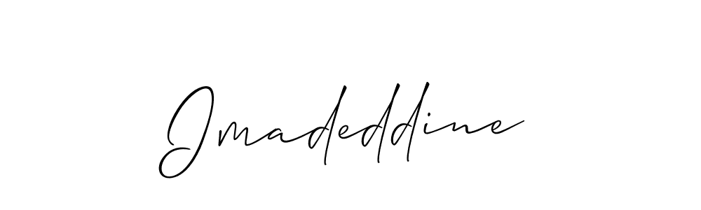 Make a short Imadeddine signature style. Manage your documents anywhere anytime using Allison_Script. Create and add eSignatures, submit forms, share and send files easily. Imadeddine signature style 2 images and pictures png