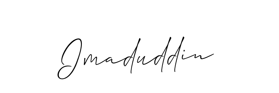 How to Draw Imaduddin signature style? Allison_Script is a latest design signature styles for name Imaduddin. Imaduddin signature style 2 images and pictures png