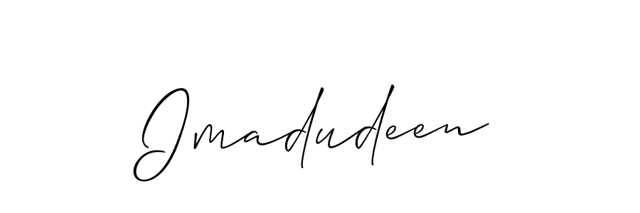 Best and Professional Signature Style for Imadudeen. Allison_Script Best Signature Style Collection. Imadudeen signature style 2 images and pictures png