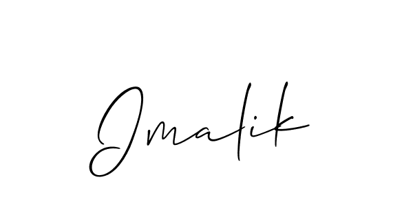 Make a beautiful signature design for name Imalik. Use this online signature maker to create a handwritten signature for free. Imalik signature style 2 images and pictures png