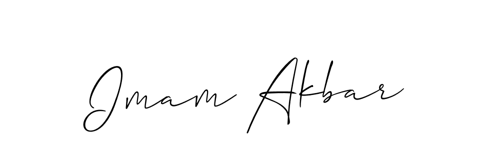 How to make Imam Akbar name signature. Use Allison_Script style for creating short signs online. This is the latest handwritten sign. Imam Akbar signature style 2 images and pictures png