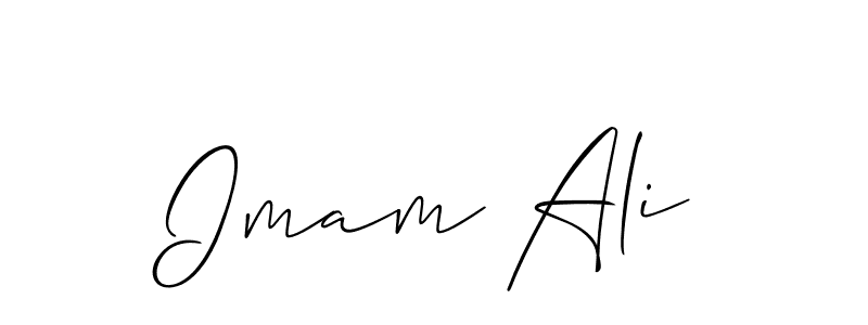 Make a beautiful signature design for name Imam Ali. With this signature (Allison_Script) style, you can create a handwritten signature for free. Imam Ali signature style 2 images and pictures png