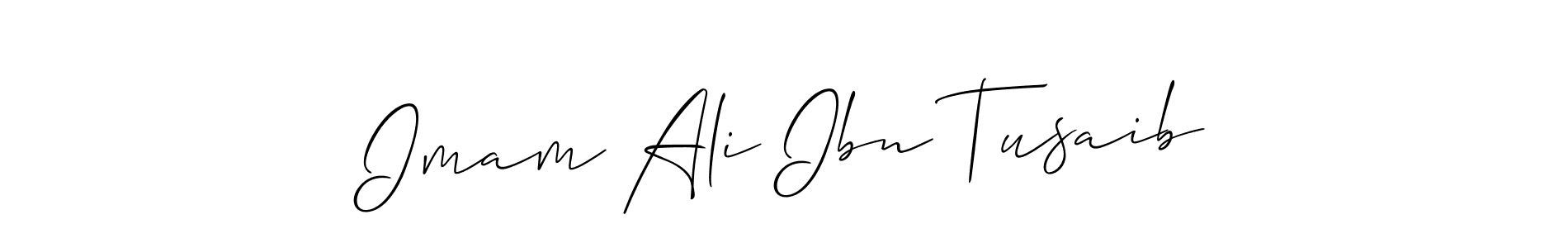 if you are searching for the best signature style for your name Imam Ali Ibn Tusaib. so please give up your signature search. here we have designed multiple signature styles  using Allison_Script. Imam Ali Ibn Tusaib signature style 2 images and pictures png