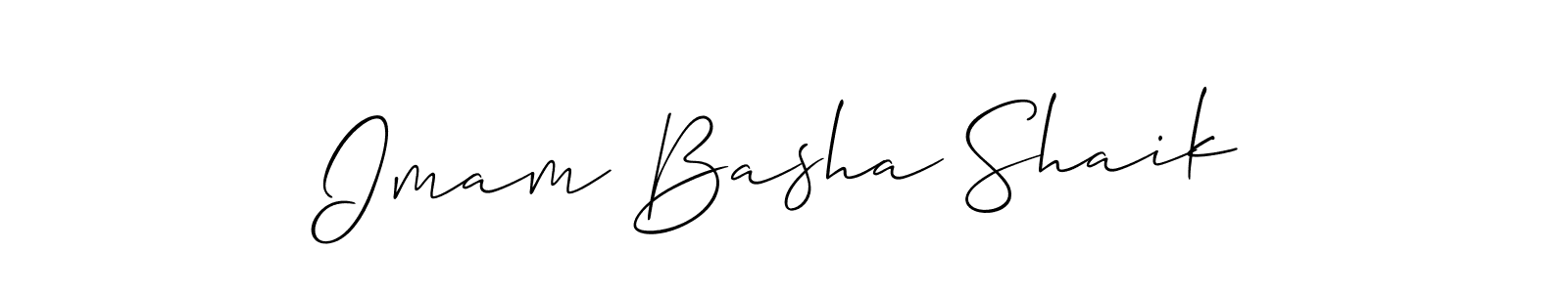 Make a beautiful signature design for name Imam Basha Shaik. With this signature (Allison_Script) style, you can create a handwritten signature for free. Imam Basha Shaik signature style 2 images and pictures png