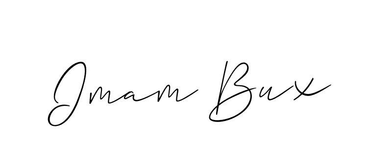 Also we have Imam Bux name is the best signature style. Create professional handwritten signature collection using Allison_Script autograph style. Imam Bux signature style 2 images and pictures png