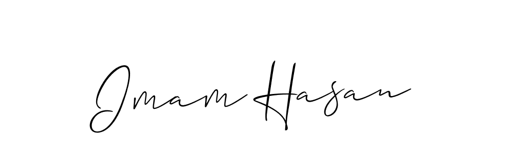 Imam Hasan stylish signature style. Best Handwritten Sign (Allison_Script) for my name. Handwritten Signature Collection Ideas for my name Imam Hasan. Imam Hasan signature style 2 images and pictures png