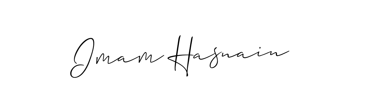 Check out images of Autograph of Imam Hasnain name. Actor Imam Hasnain Signature Style. Allison_Script is a professional sign style online. Imam Hasnain signature style 2 images and pictures png