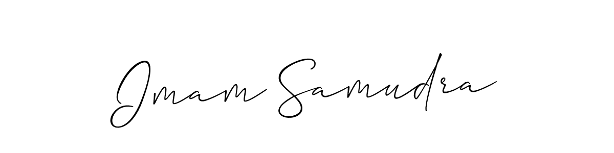 Once you've used our free online signature maker to create your best signature Allison_Script style, it's time to enjoy all of the benefits that Imam Samudra name signing documents. Imam Samudra signature style 2 images and pictures png