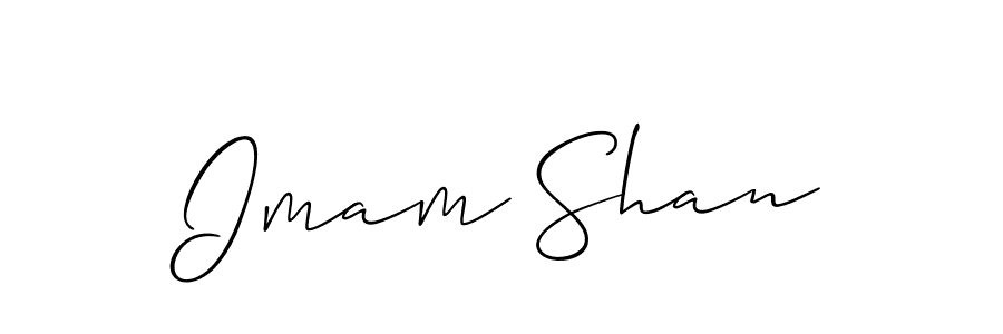 Create a beautiful signature design for name Imam Shan. With this signature (Allison_Script) fonts, you can make a handwritten signature for free. Imam Shan signature style 2 images and pictures png