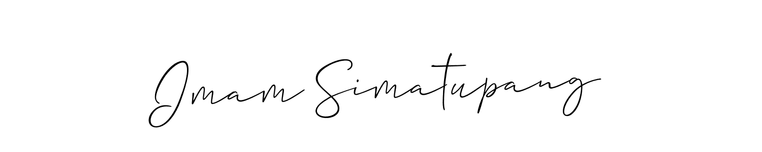 Imam Simatupang stylish signature style. Best Handwritten Sign (Allison_Script) for my name. Handwritten Signature Collection Ideas for my name Imam Simatupang. Imam Simatupang signature style 2 images and pictures png