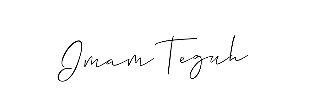 Also You can easily find your signature by using the search form. We will create Imam Teguh name handwritten signature images for you free of cost using Allison_Script sign style. Imam Teguh signature style 2 images and pictures png