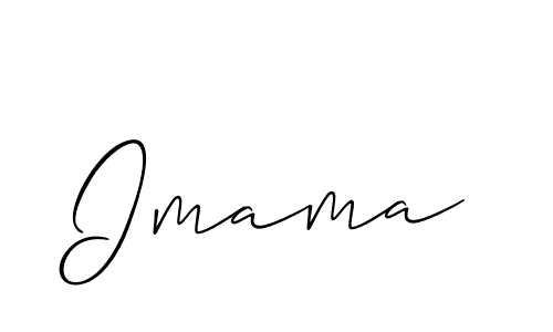 Make a beautiful signature design for name Imama. With this signature (Allison_Script) style, you can create a handwritten signature for free. Imama signature style 2 images and pictures png