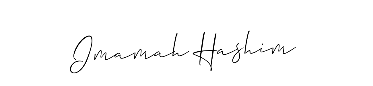 It looks lik you need a new signature style for name Imamah Hashim. Design unique handwritten (Allison_Script) signature with our free signature maker in just a few clicks. Imamah Hashim signature style 2 images and pictures png