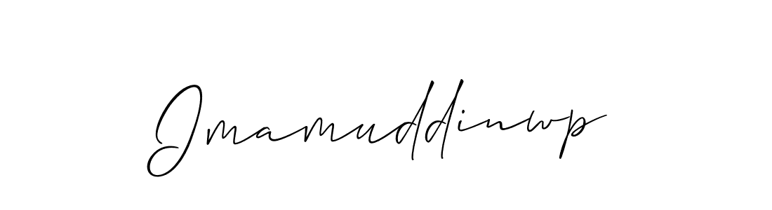 Make a beautiful signature design for name Imamuddinwp. Use this online signature maker to create a handwritten signature for free. Imamuddinwp signature style 2 images and pictures png