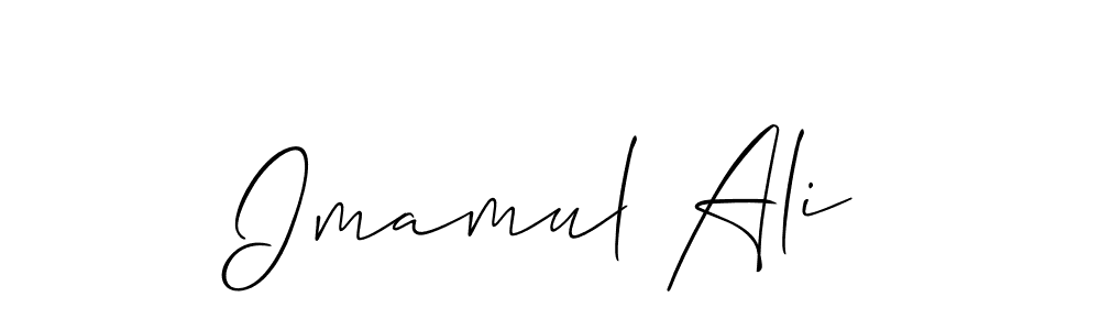 You should practise on your own different ways (Allison_Script) to write your name (Imamul Ali) in signature. don't let someone else do it for you. Imamul Ali signature style 2 images and pictures png