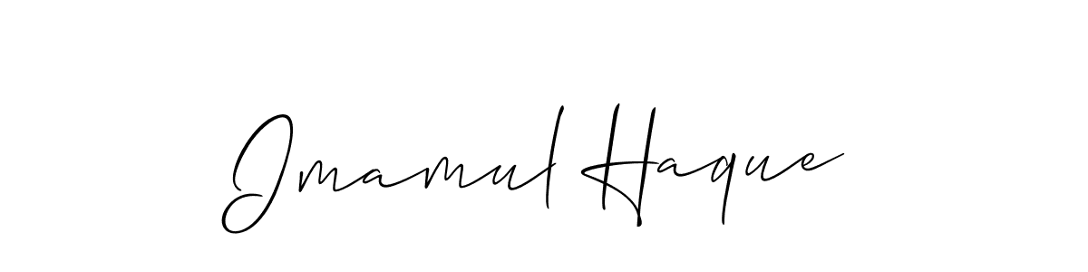 Design your own signature with our free online signature maker. With this signature software, you can create a handwritten (Allison_Script) signature for name Imamul Haque. Imamul Haque signature style 2 images and pictures png