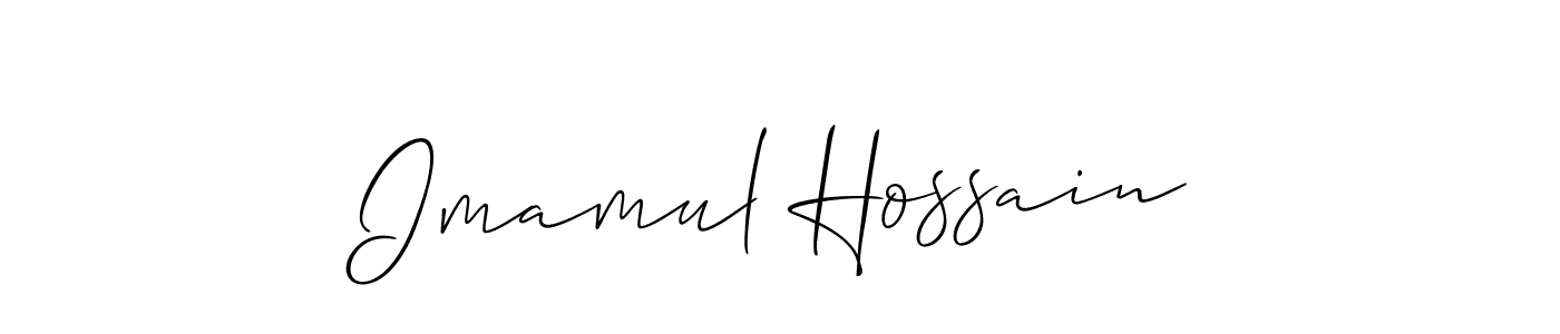 This is the best signature style for the Imamul Hossain name. Also you like these signature font (Allison_Script). Mix name signature. Imamul Hossain signature style 2 images and pictures png