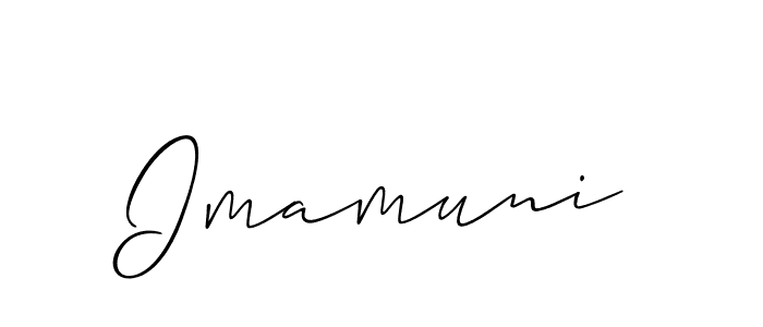 Once you've used our free online signature maker to create your best signature Allison_Script style, it's time to enjoy all of the benefits that Imamuni name signing documents. Imamuni signature style 2 images and pictures png