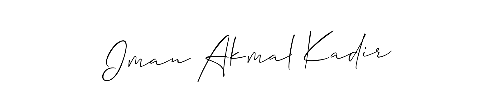 Here are the top 10 professional signature styles for the name Iman Akmal Kadir. These are the best autograph styles you can use for your name. Iman Akmal Kadir signature style 2 images and pictures png