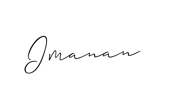 How to make Imanan name signature. Use Allison_Script style for creating short signs online. This is the latest handwritten sign. Imanan signature style 2 images and pictures png