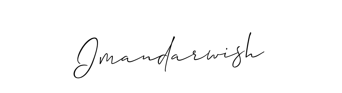 if you are searching for the best signature style for your name Imandarwish. so please give up your signature search. here we have designed multiple signature styles  using Allison_Script. Imandarwish signature style 2 images and pictures png