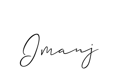 if you are searching for the best signature style for your name Imanj. so please give up your signature search. here we have designed multiple signature styles  using Allison_Script. Imanj signature style 2 images and pictures png