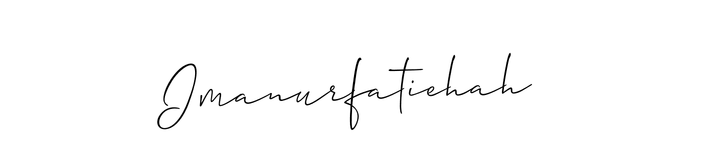 See photos of Imanurfatiehah official signature by Spectra . Check more albums & portfolios. Read reviews & check more about Allison_Script font. Imanurfatiehah signature style 2 images and pictures png