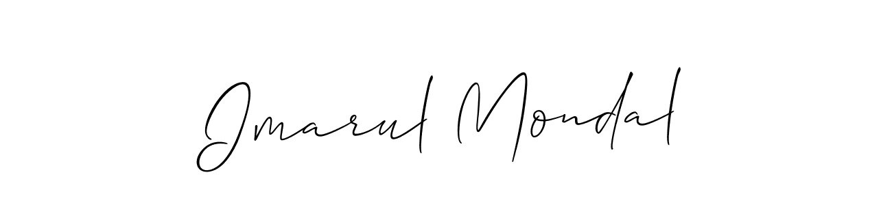 How to make Imarul Mondal signature? Allison_Script is a professional autograph style. Create handwritten signature for Imarul Mondal name. Imarul Mondal signature style 2 images and pictures png