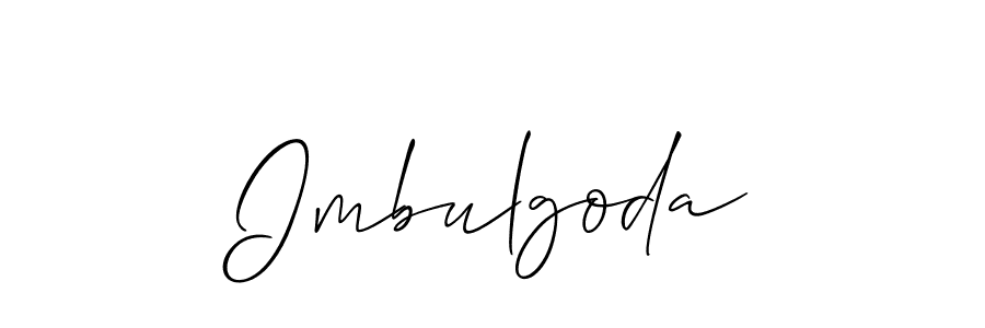 Imbulgoda stylish signature style. Best Handwritten Sign (Allison_Script) for my name. Handwritten Signature Collection Ideas for my name Imbulgoda. Imbulgoda signature style 2 images and pictures png