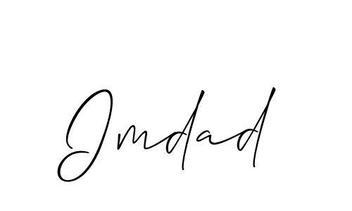 Also You can easily find your signature by using the search form. We will create Imdad name handwritten signature images for you free of cost using Allison_Script sign style. Imdad signature style 2 images and pictures png